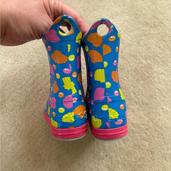 Crocs seashell rain boots 6c - Picture 4 of 9